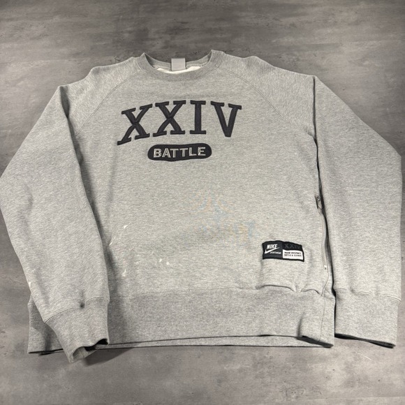 Nike Other - Vintage Nike Crewneck Sweatshirt Medium Gray Battle Kobe Bryant XXIV‎ Distress